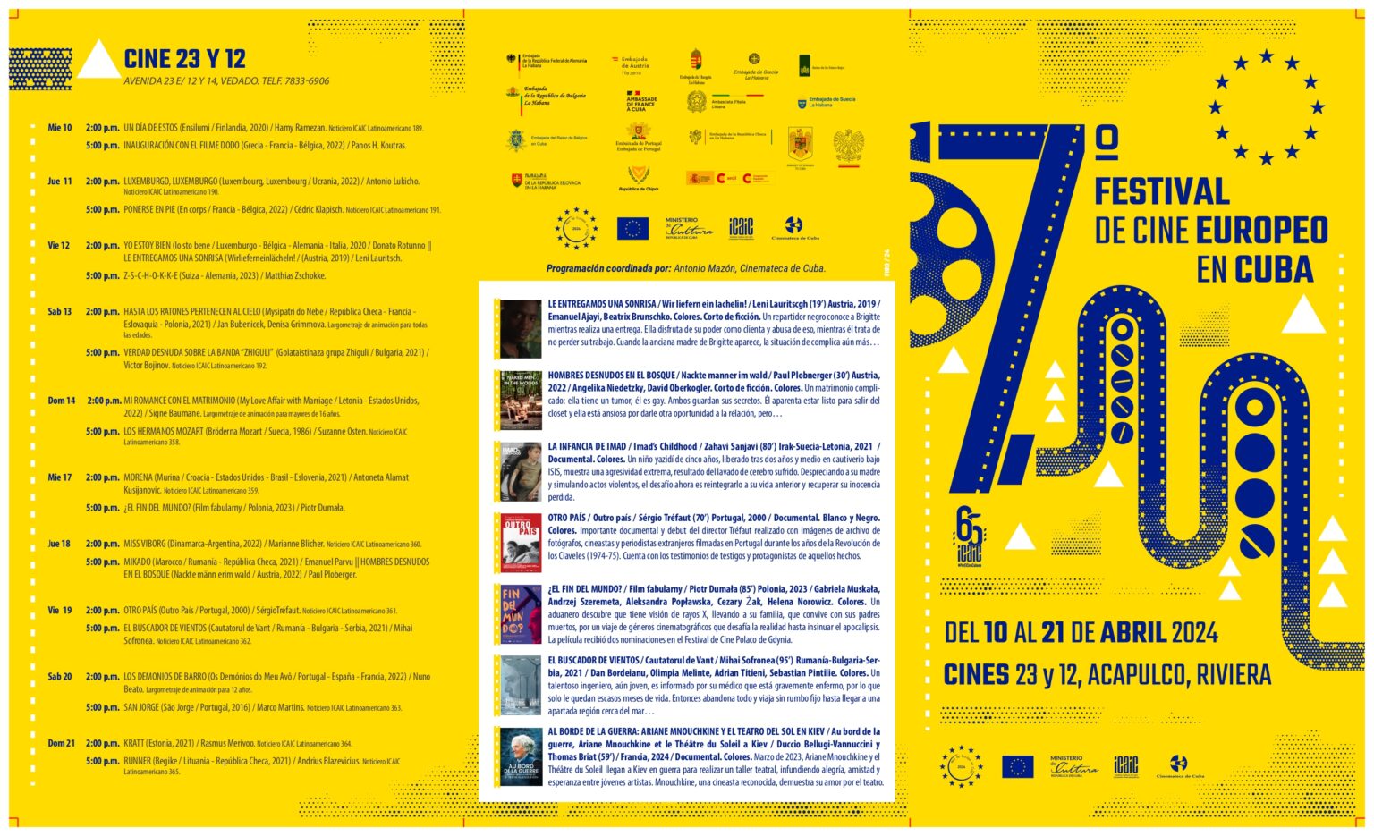 Séptima Edición del Festival de Cine Europeo  
