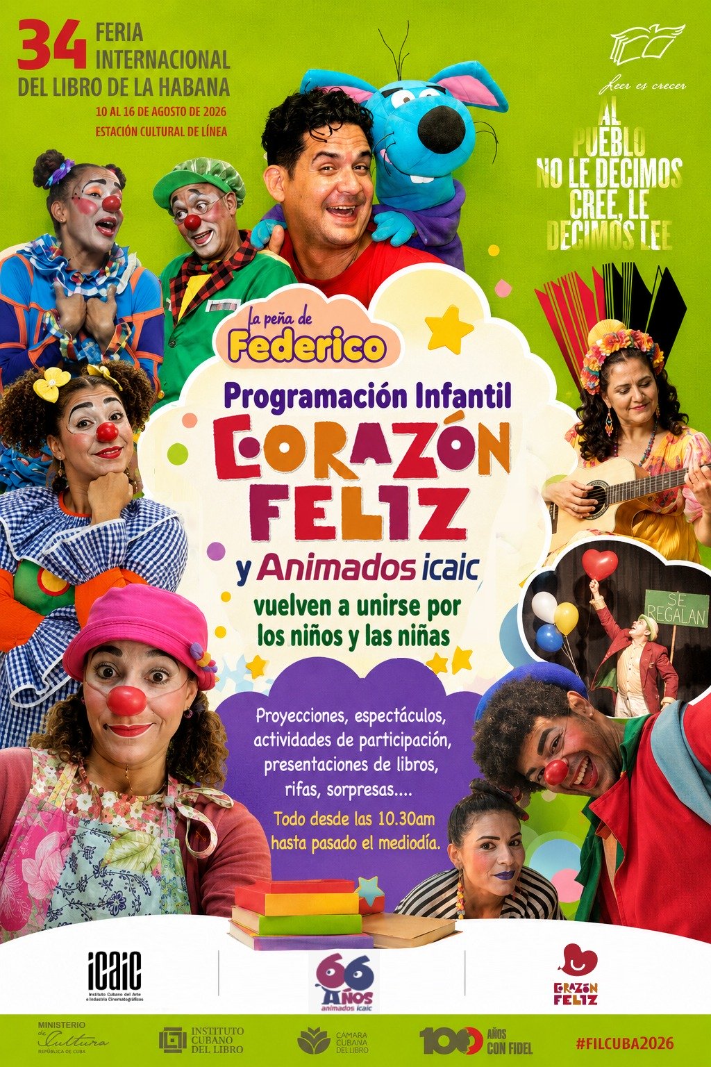La Peña de Federico estará en la clausura de la Feria del Libro 