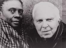 Lázara con Santiago Alvarez