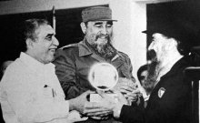 Fidel con Gabo y Birri